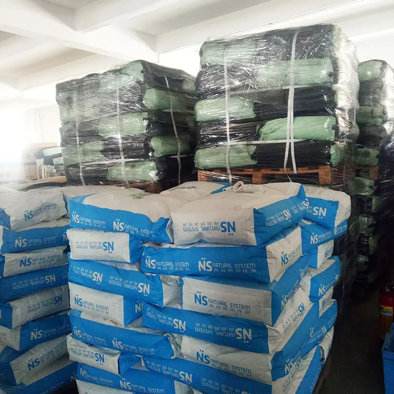 Production raw materials stored in the warehouse